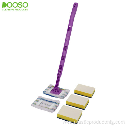 Telescopic Flexible Handle Flat Mop DS-1238B